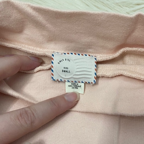 Anthropologie Pink Tomorrow Embroidered Sweatshirt - Picture 8 of 10